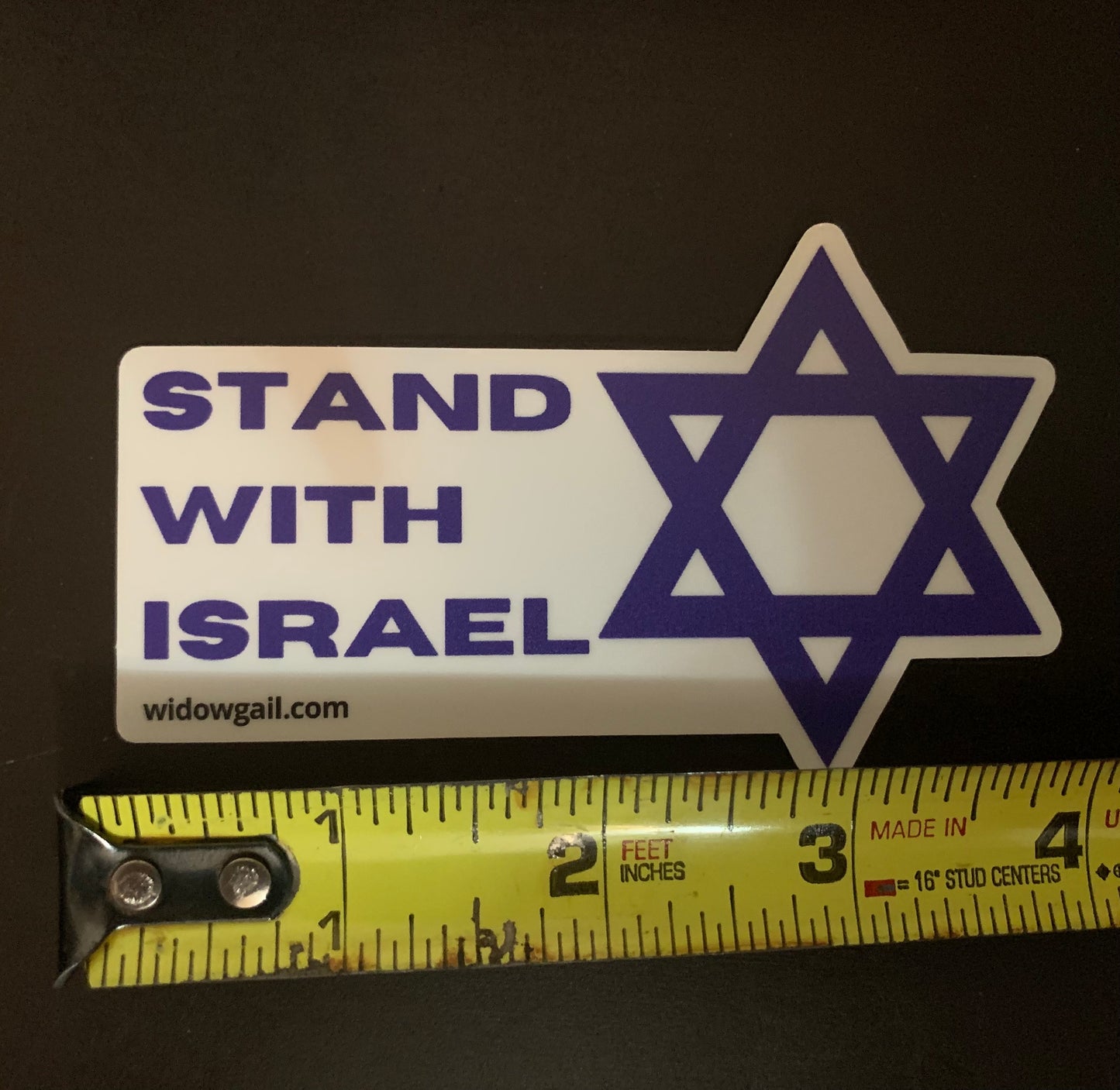 4:01 Windshield Sticker - I stand with Israel