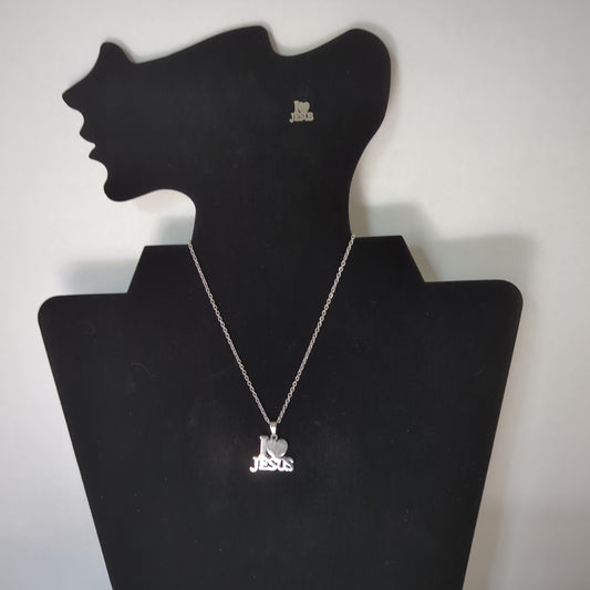 I ❤️ Jesus Necklace & Earring set