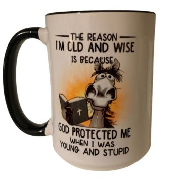 3:8 Reason I am Old and wise mug(humor)