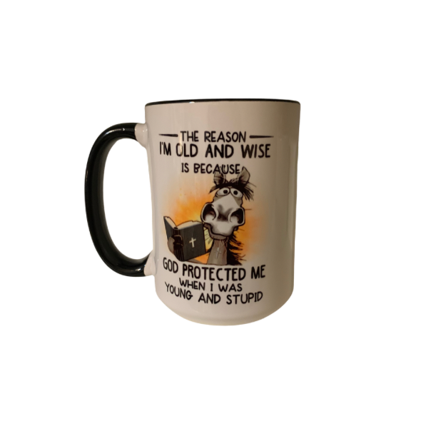 3:8 Reason I am Old and wise mug(humor)