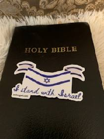 4:01 Windshield Sticker - I stand with Israel