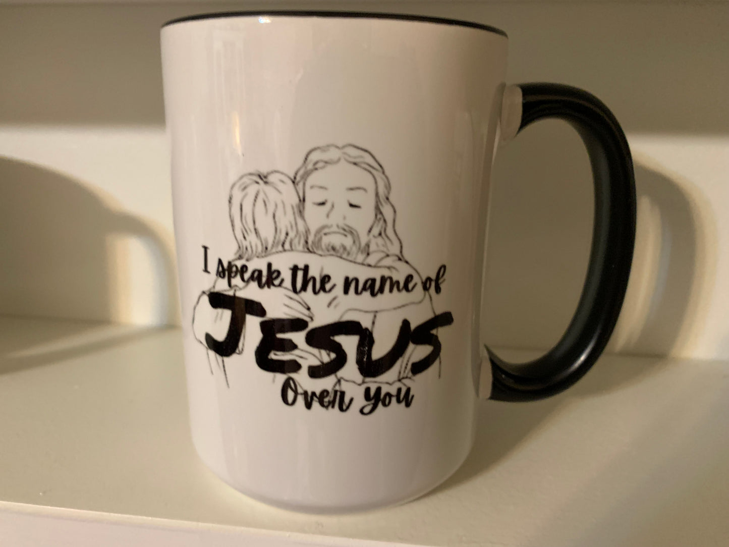 OOOPS! Speak Jesus (hug) Mug