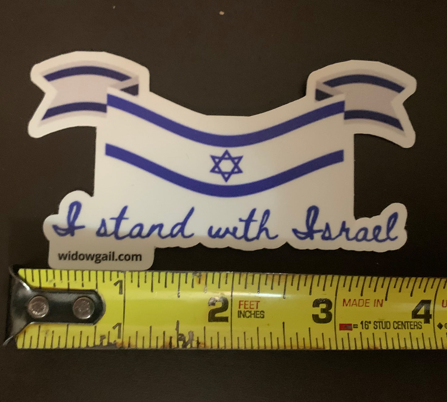 4:01 Windshield Sticker - I stand with Israel