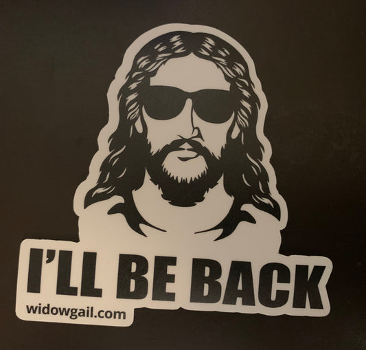 4:0 Windshield sticker - I’ll be back (Jesus)